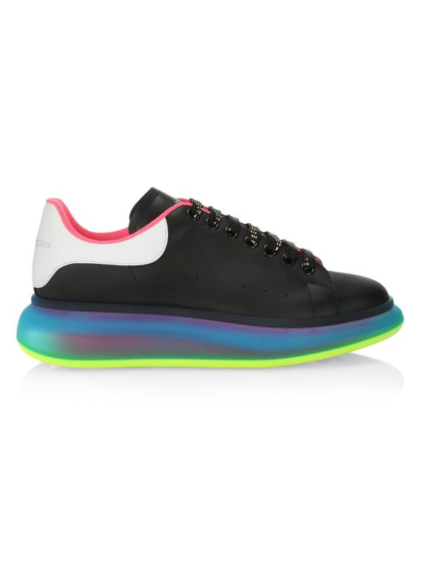 Alexander McQueen Transparent Pop Color Sole Sneakers